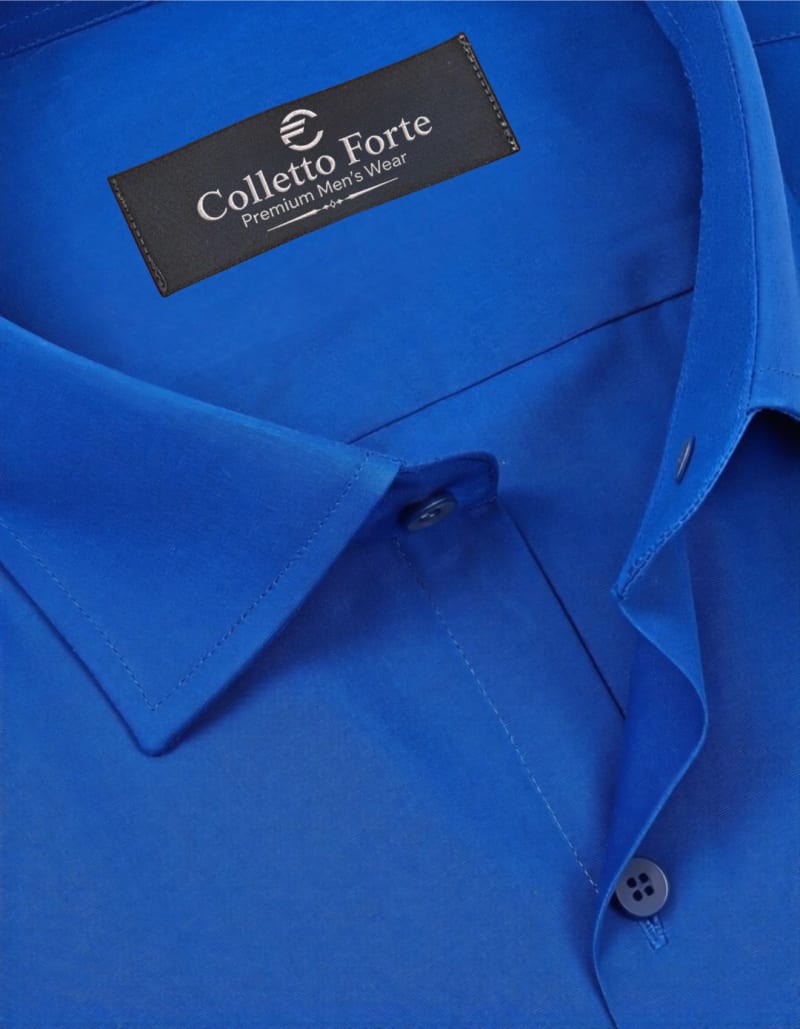 Royal Blue Men's Formal Shirt image