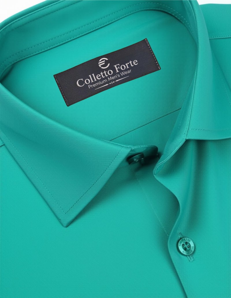 Sea Green Men's Formal Shirt image