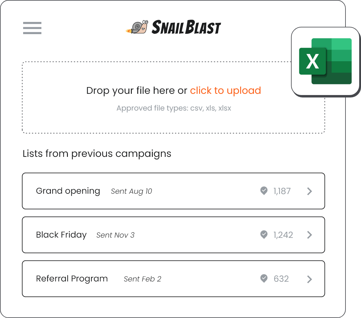 SnailBlast Direct Mail