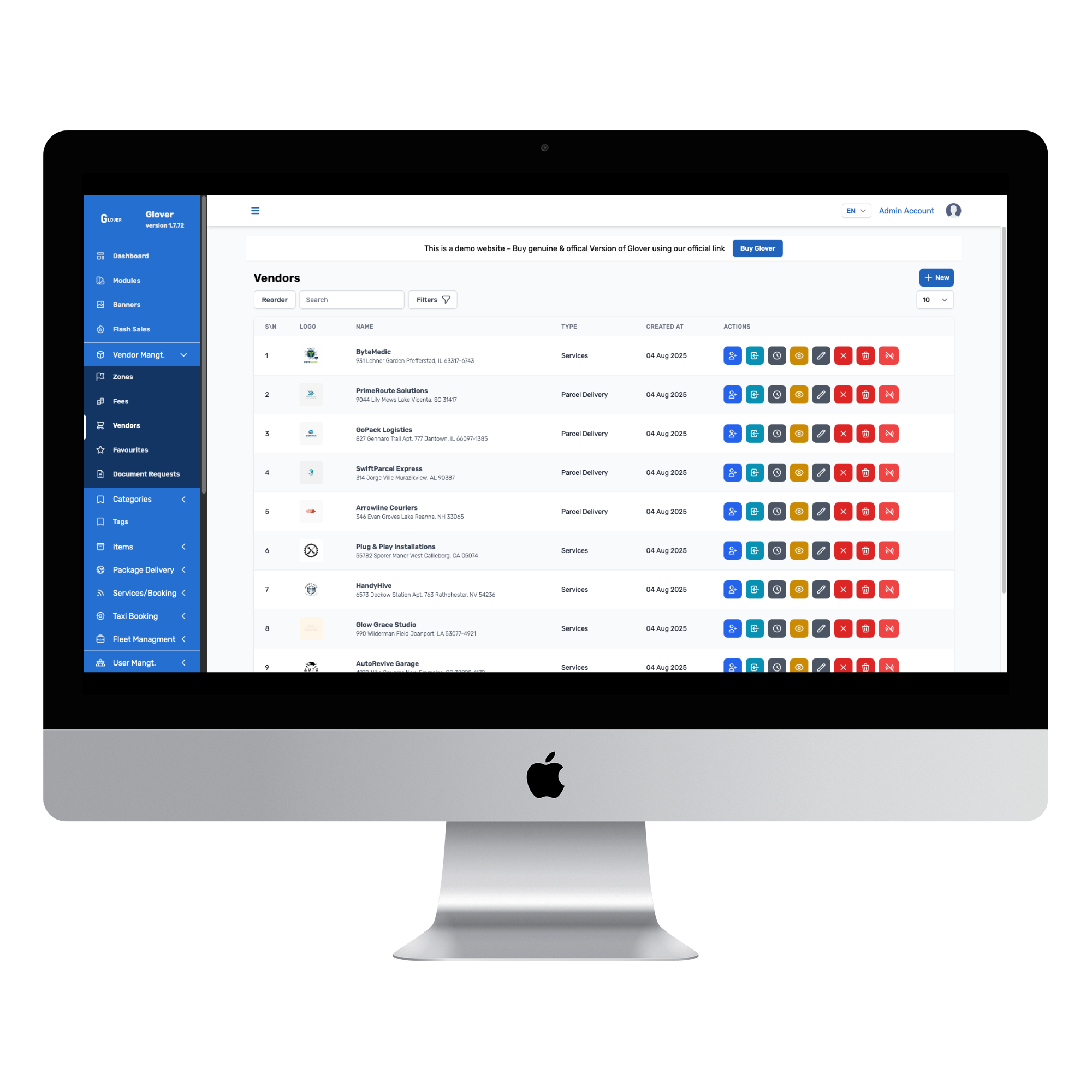 Glover – Grocery, Food, Pharmacy & Courier App with Admin, Vendor, Driver Panel (Flutter + Laravel) - 7