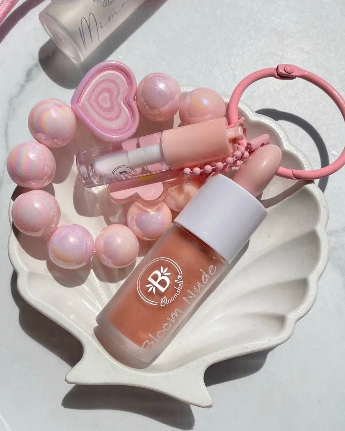 Duo Labial Nude + Mini Gloss Bloomshell