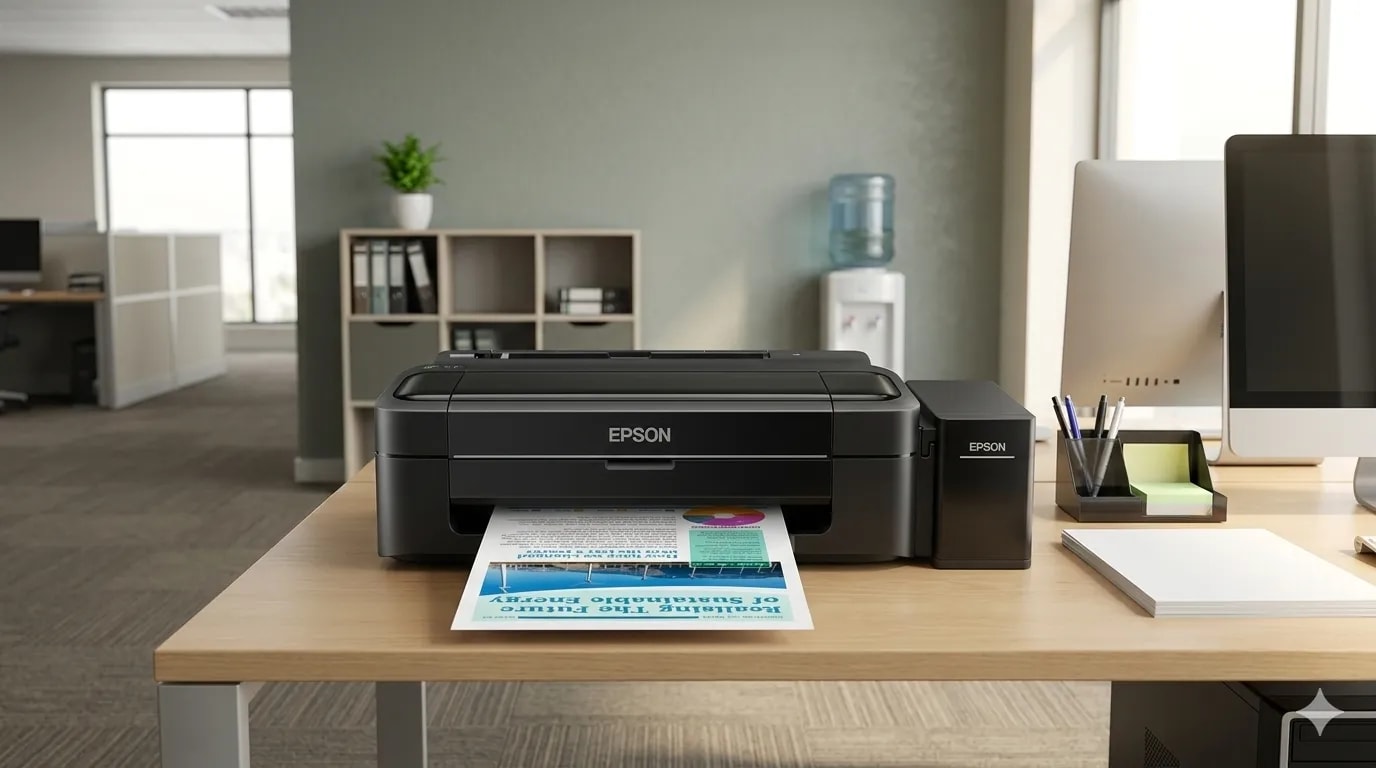 Printer Epson L310 Ink Tank dengan layar instalasi driver resmi