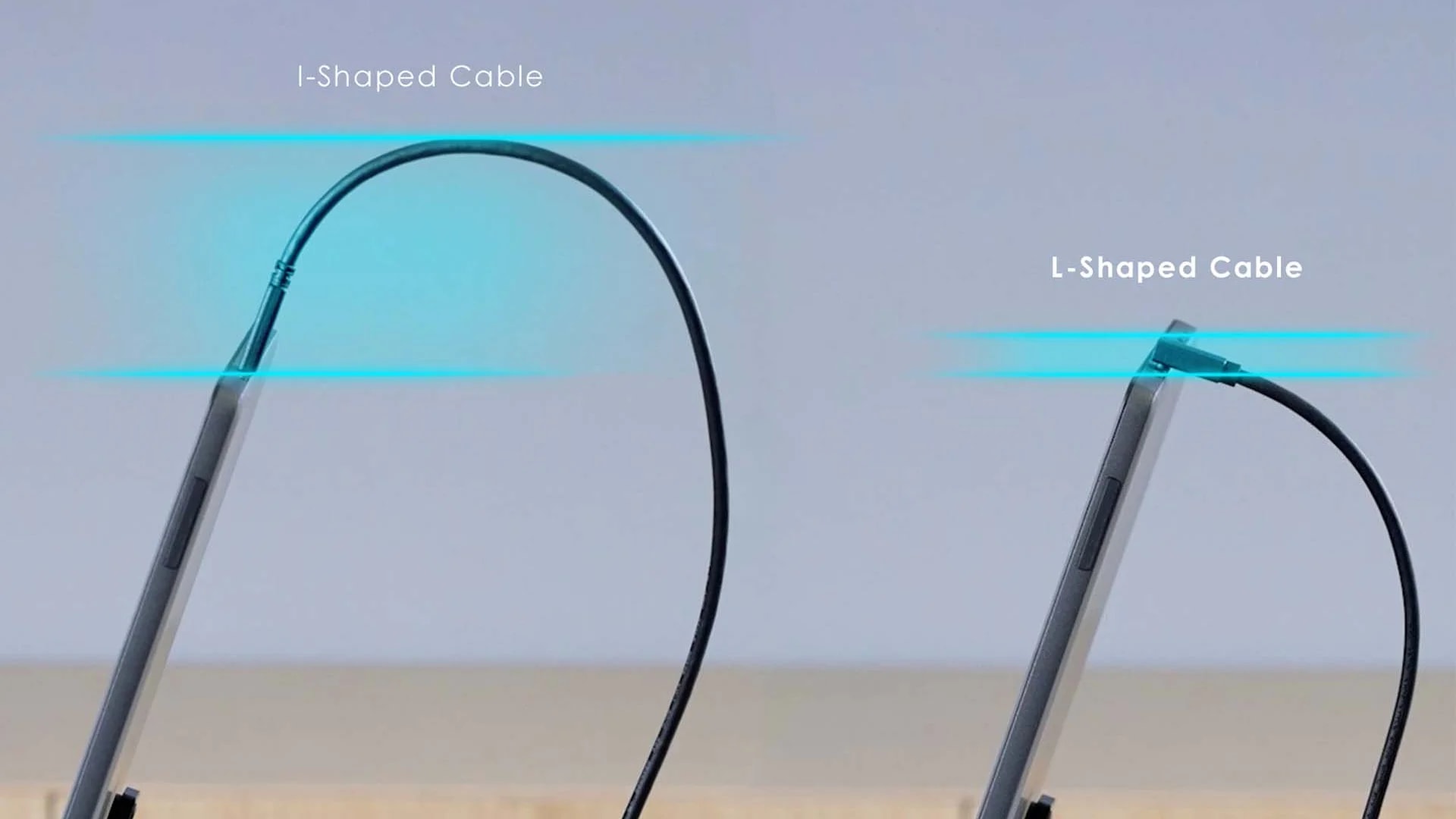 The USB-C cable included with the MSI PRO MP161 E2 portable monitor.