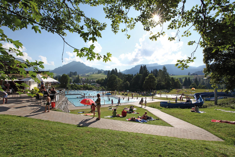 Het Freibad in Riezlern