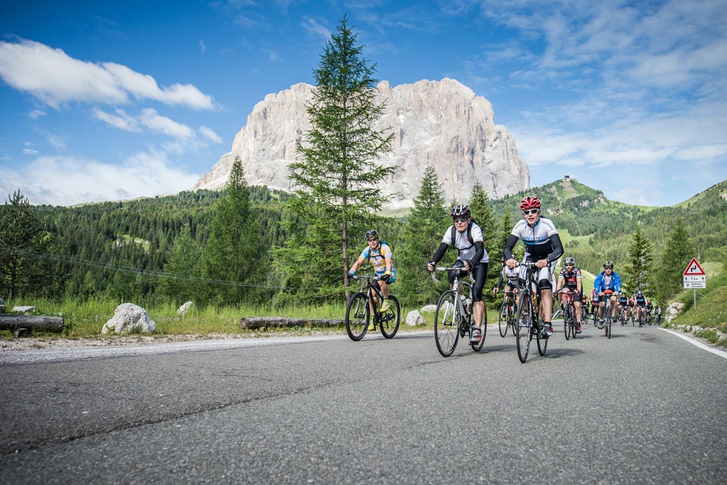 Fietsen Val Gardena Sellamassief
