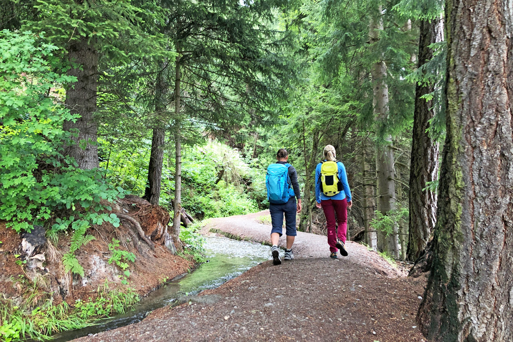 Wandelen langs de bisses in Nendaz