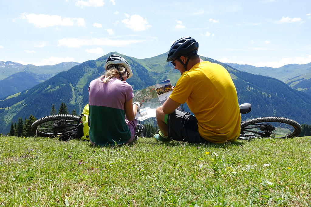 fietsen in de bergen rondom Saalbach