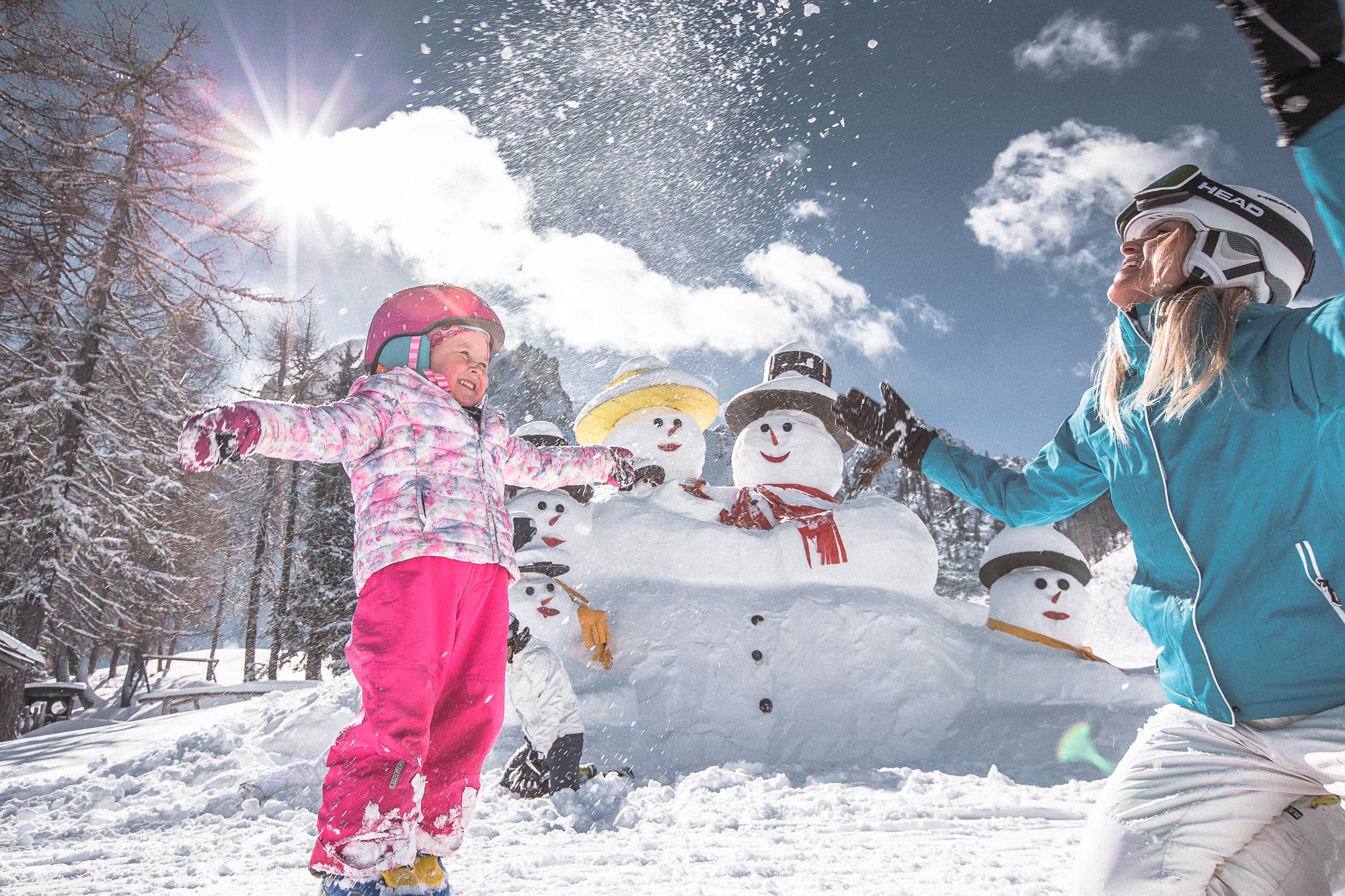 wintersport met kinderen in Innichen