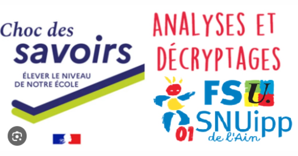 Choc Des Savoirs Nous Ne Trierons Pas Nos L Ves Agissons Ensemble
