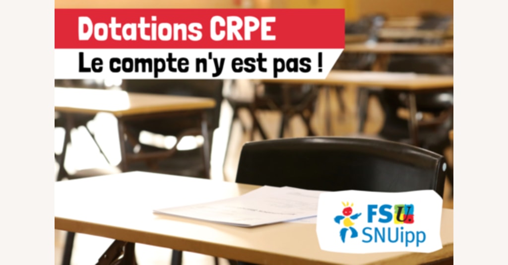 CRPE : Répartition des postes aux concours publics de recrutement 2023