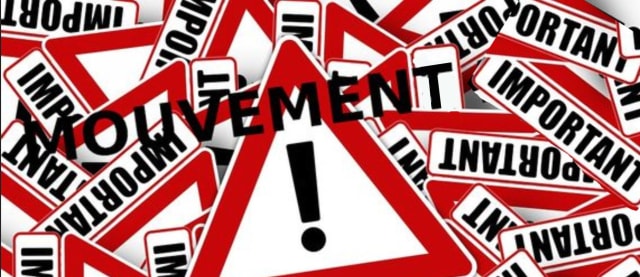 Mouvement : accusé de réception avec barème à vérifier