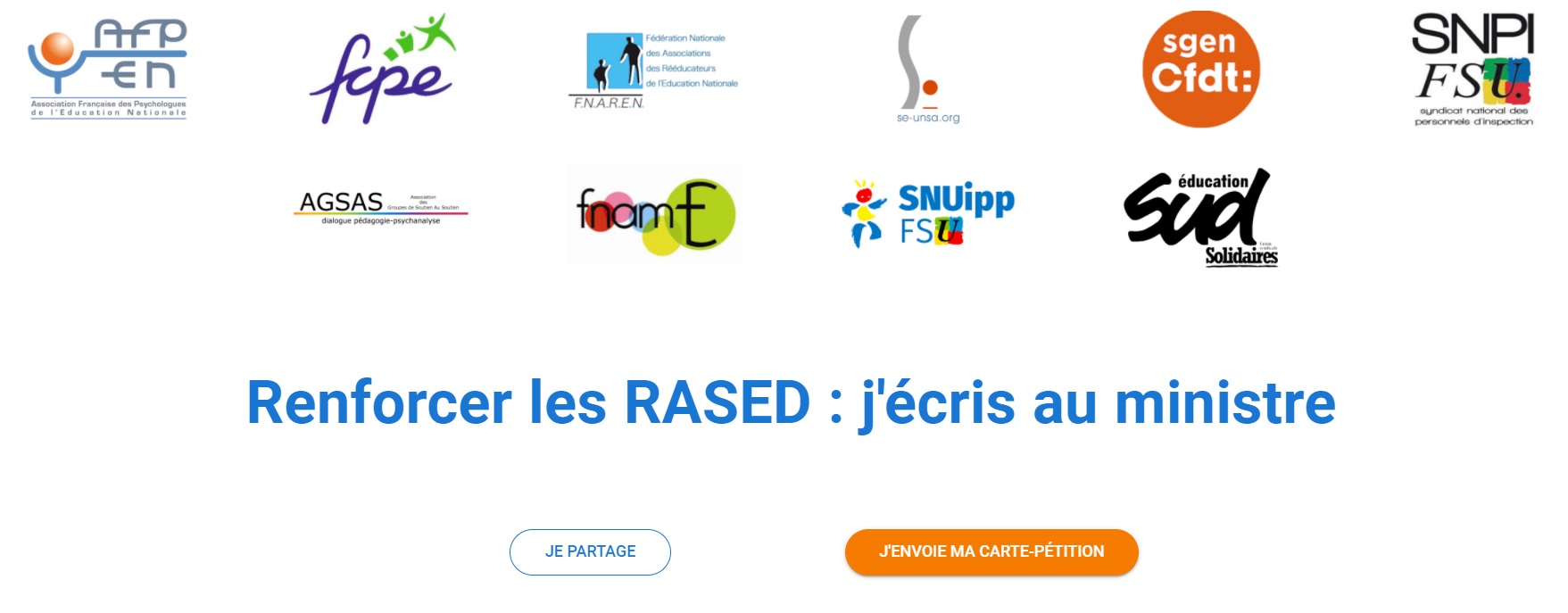 Des moyens pour les RASED, une urgence ! - FSU-SNUipp