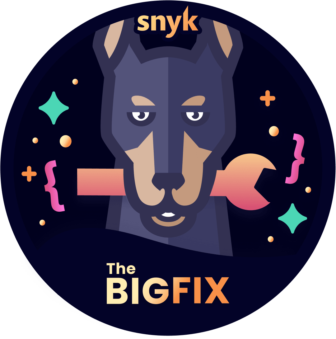 Badge for #TheBigFix 2023