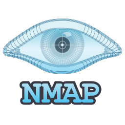 Nmap logo featuring a stylized blue eye above the word “NMAP”