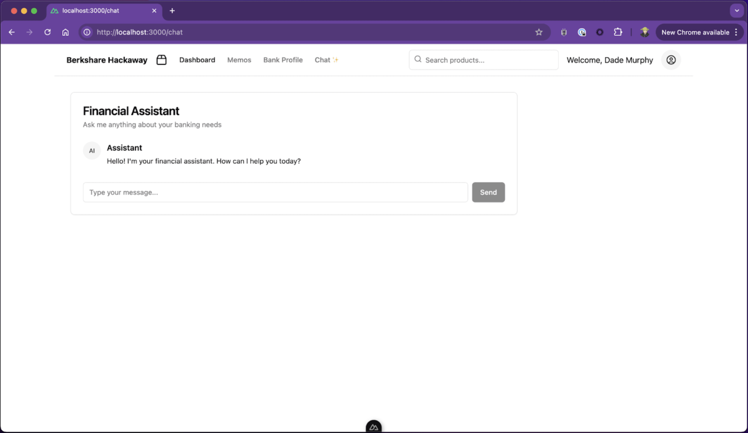 LLM for a financial AI chatbot