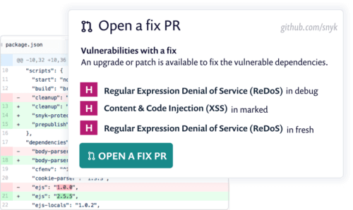 Example Fix PR pullrequest github merge
