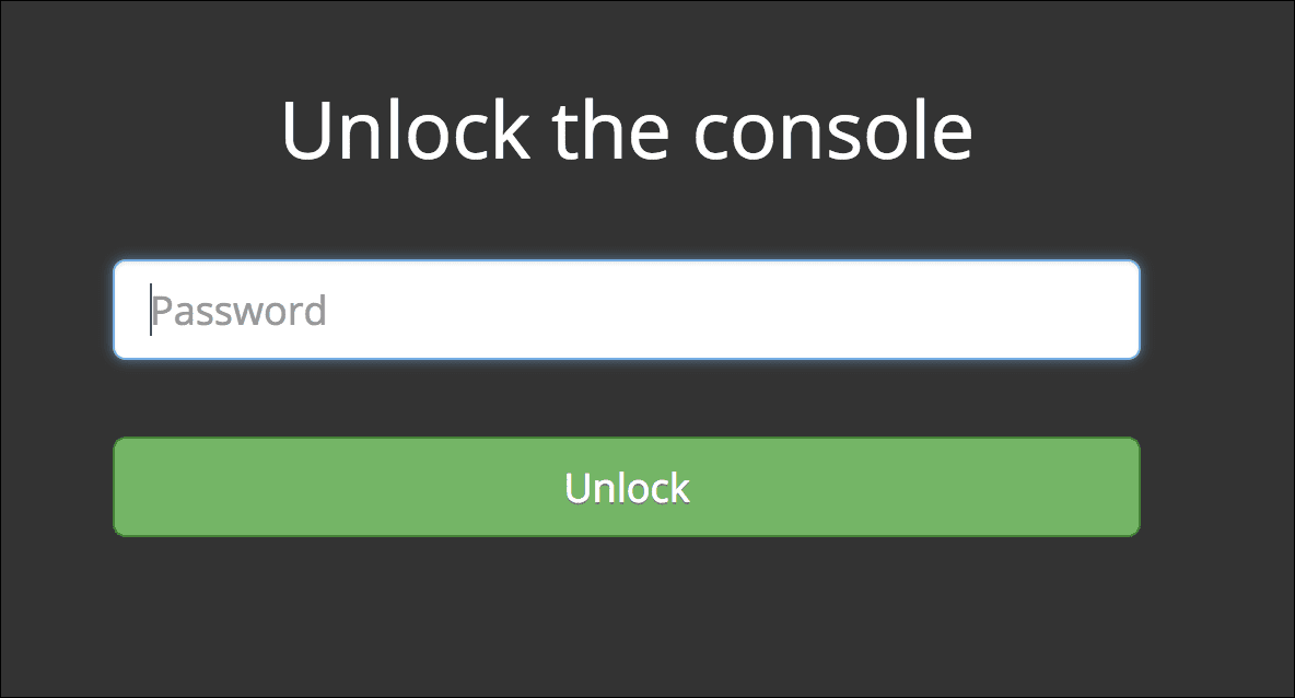 Snyk server management console authentication page