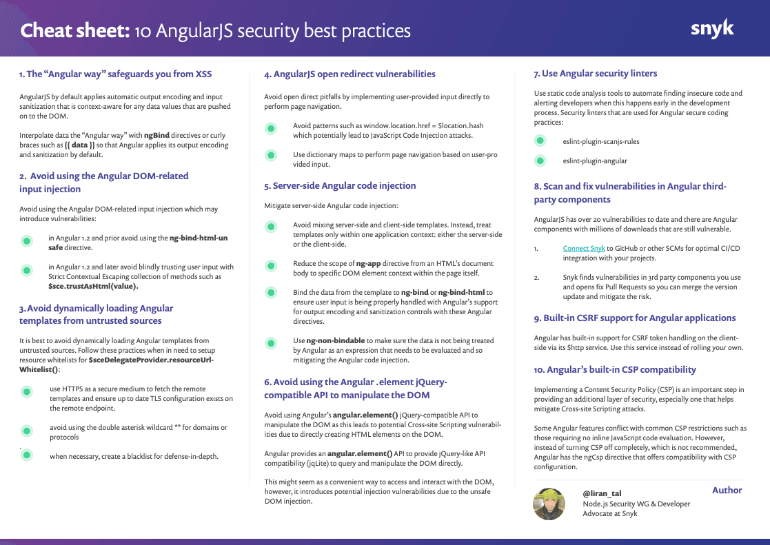 Angular 8 cheat sheet pdf download