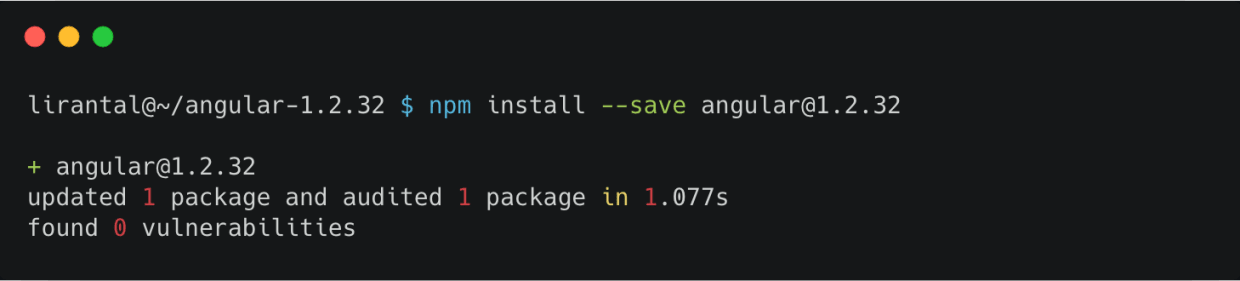 For instance, npm audit, which is bundled by default with npm client, unfortunately misses all twenty three Angular v1.x vulnerabilities and all React vulnerabilities, and so relying on npm audit can provide developers with a false sense of confidence.