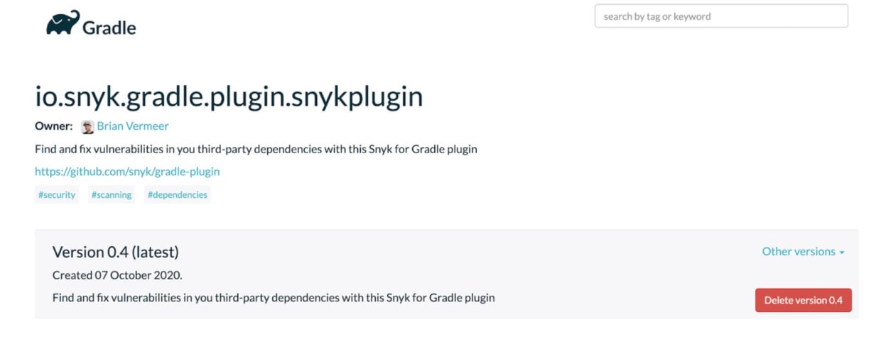 gradle plugin by snyk