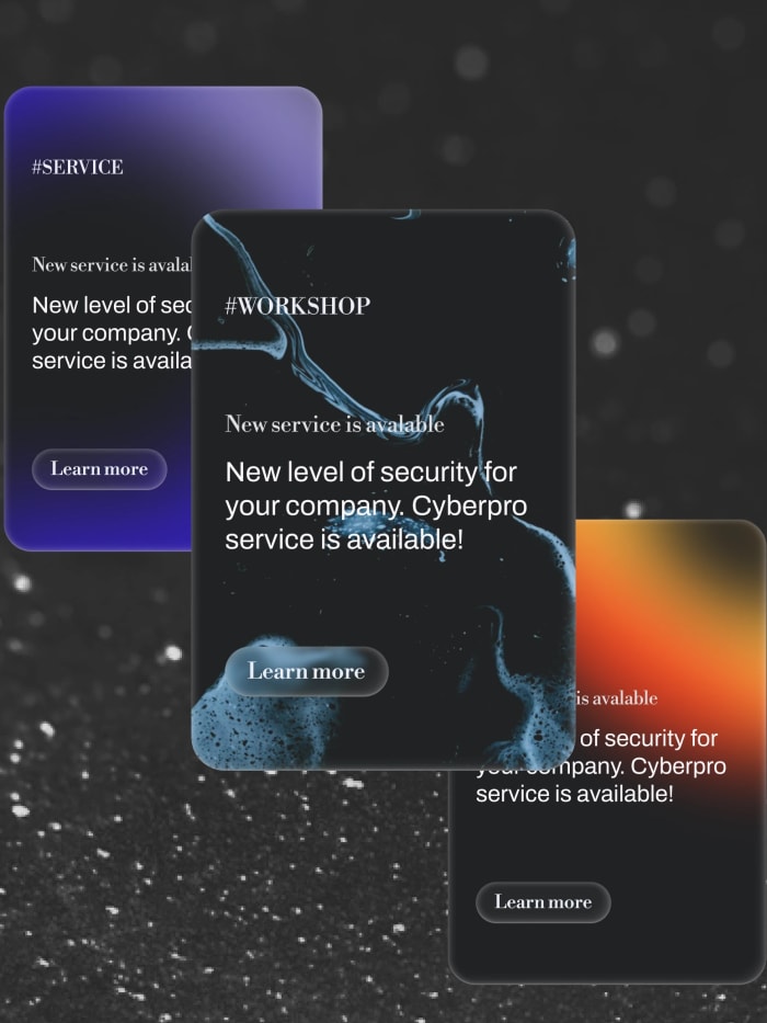 Design work sample — dashboard interface