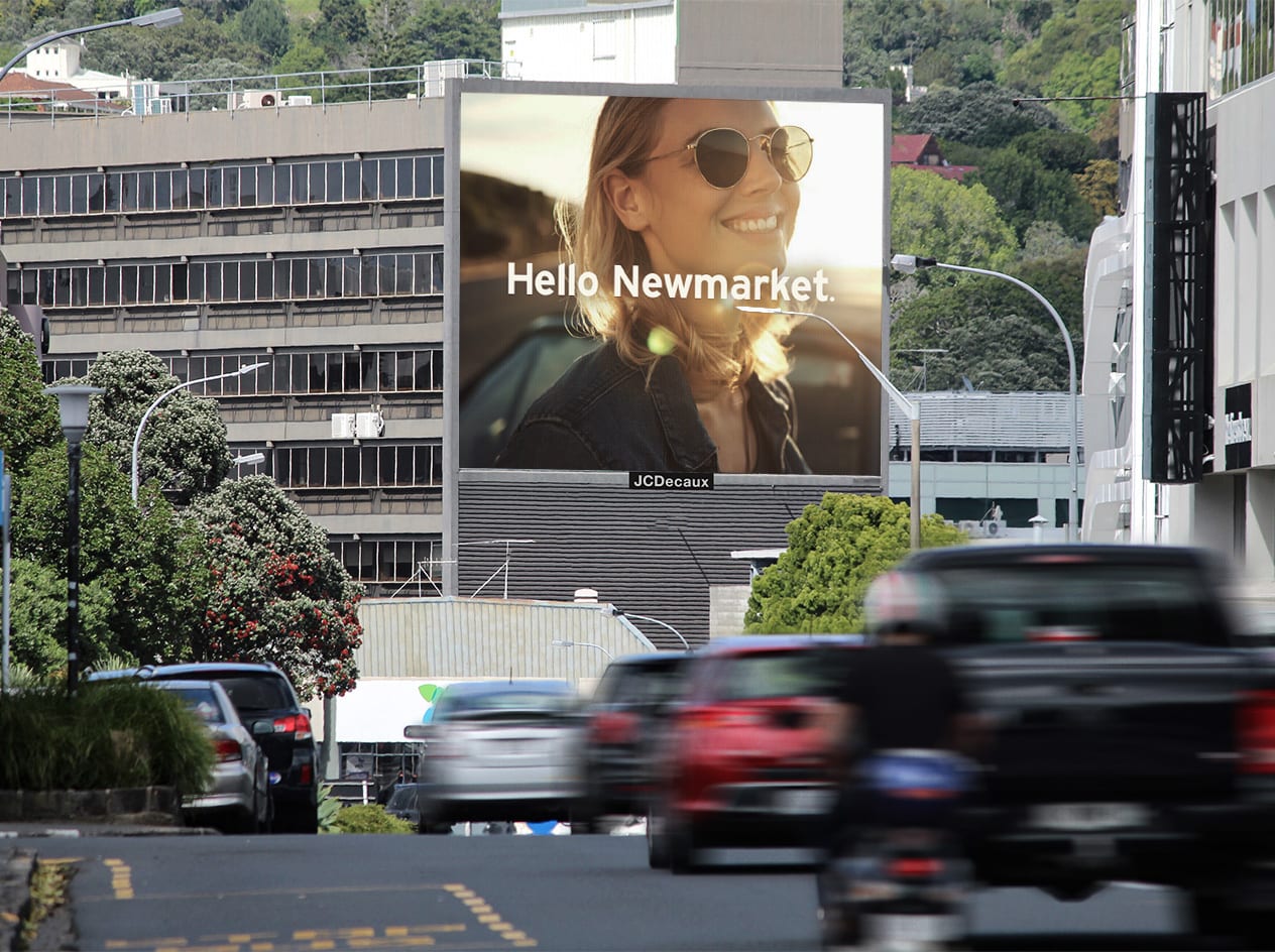 JCDecaux unveils show-stopping Newmarket digital sign - stoppress.co.nz