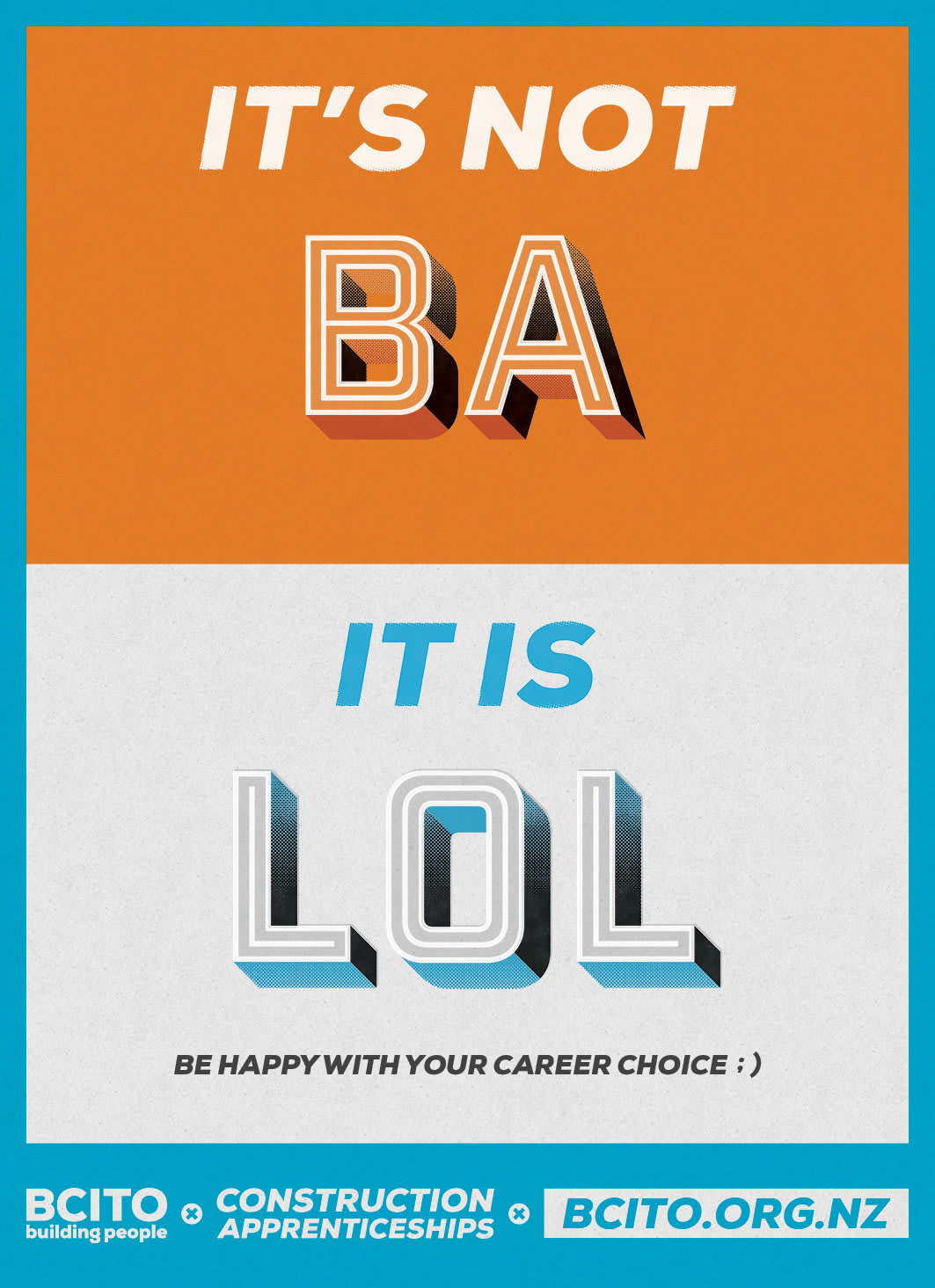 BCITO uses the power of juxtaposition to promote life on the tools ...