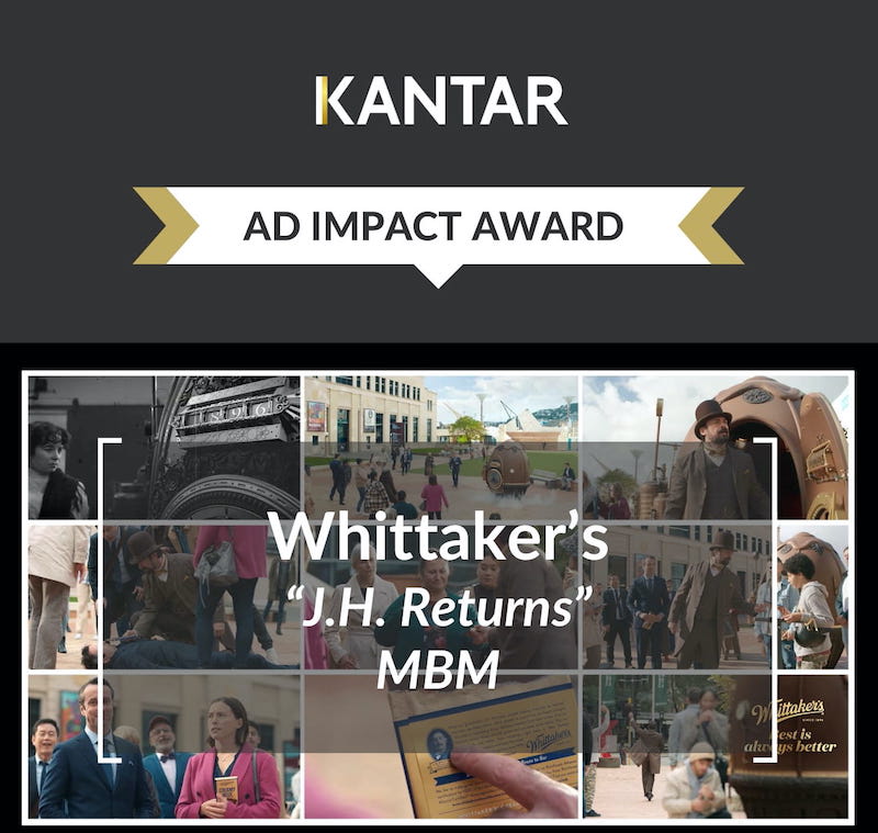Whittaker’s takes out June Kantar Ad Impact Award Whittaker’s takes out June Kantar Ad Impact Award