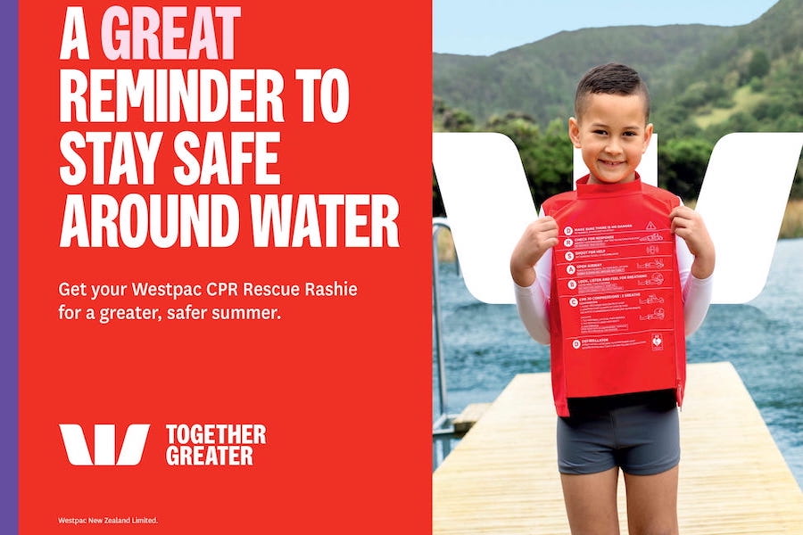 Westpac NZ and Spark Foundry spread water safety messages Westpac NZ and Spark Foundry spread water safety messages