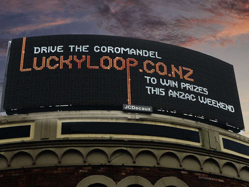 Lucky Loop campaign rewards travel to Coromandel via DDB