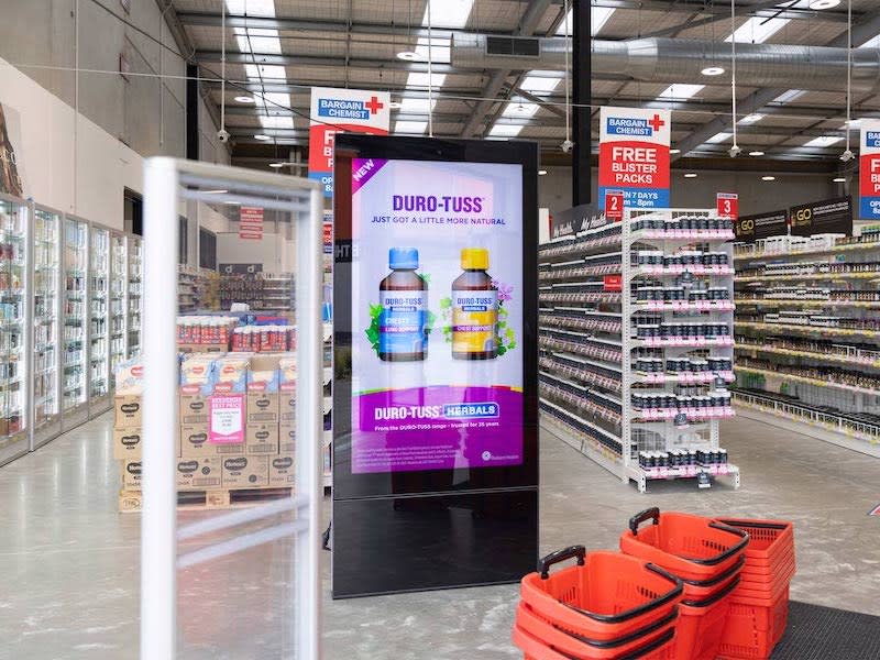 HYPER launches retail DOOH media network with Bargain Chemist