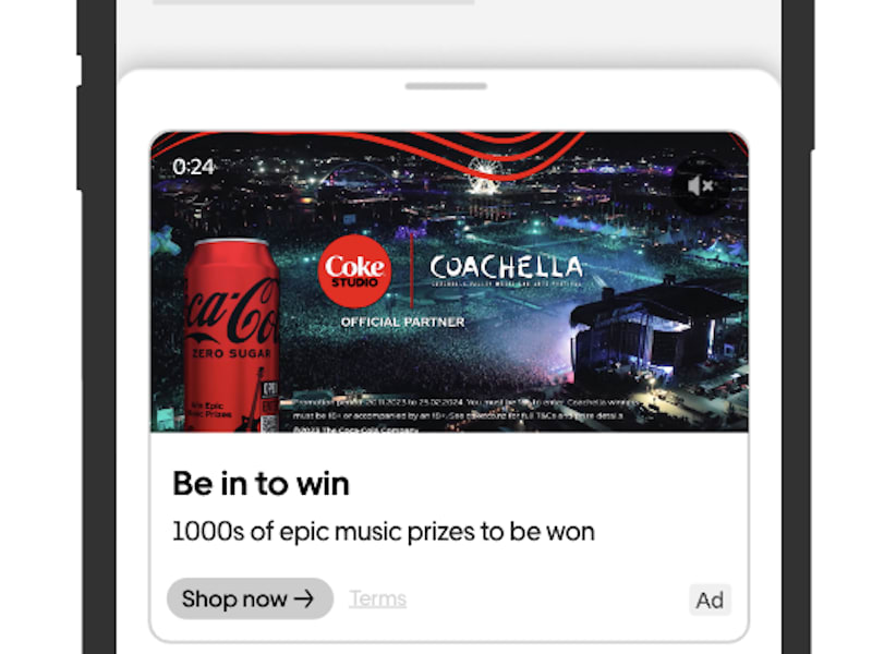 Coca Cola first to use new Uber Eats video ads in NZ Coca Cola first to use new Uber Eats video ads in NZ