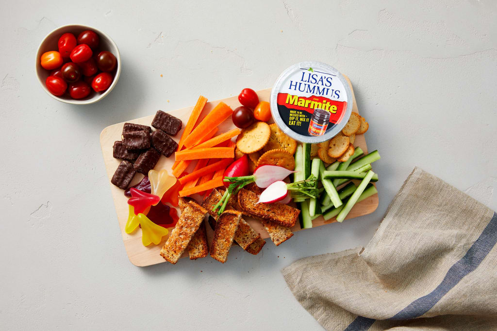 Marmite lovers only LISA's Marmite Hummus Recipes Good Magazine