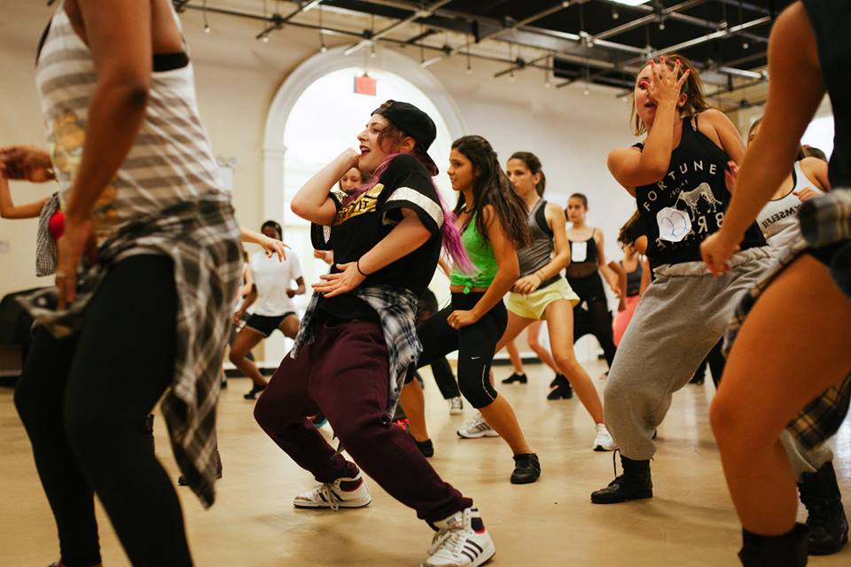 Teen dancers training in a studio