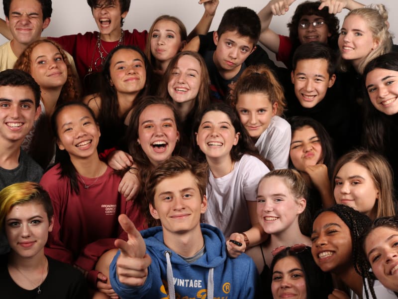A big group of smiling SOCAPA students