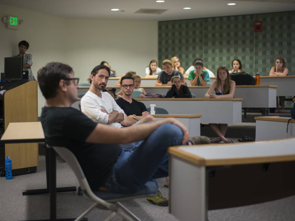 Film camp classroom lecture