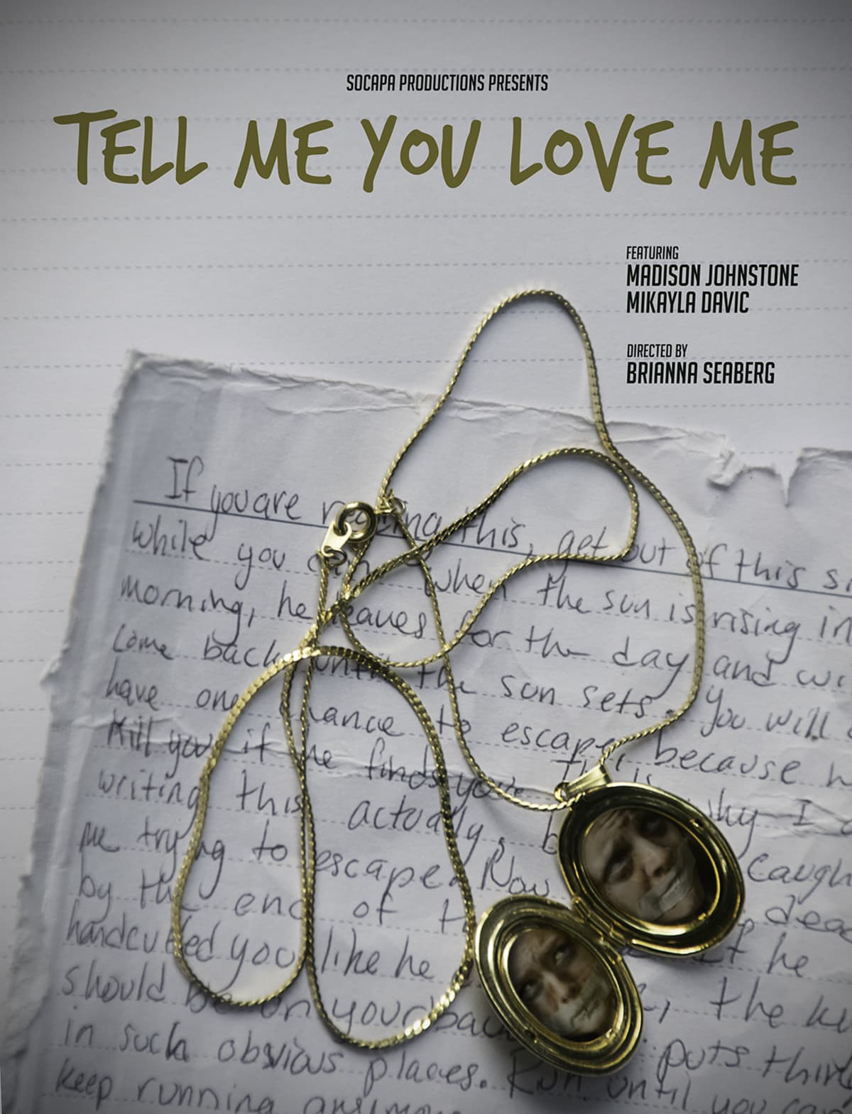 Movie poster with locket