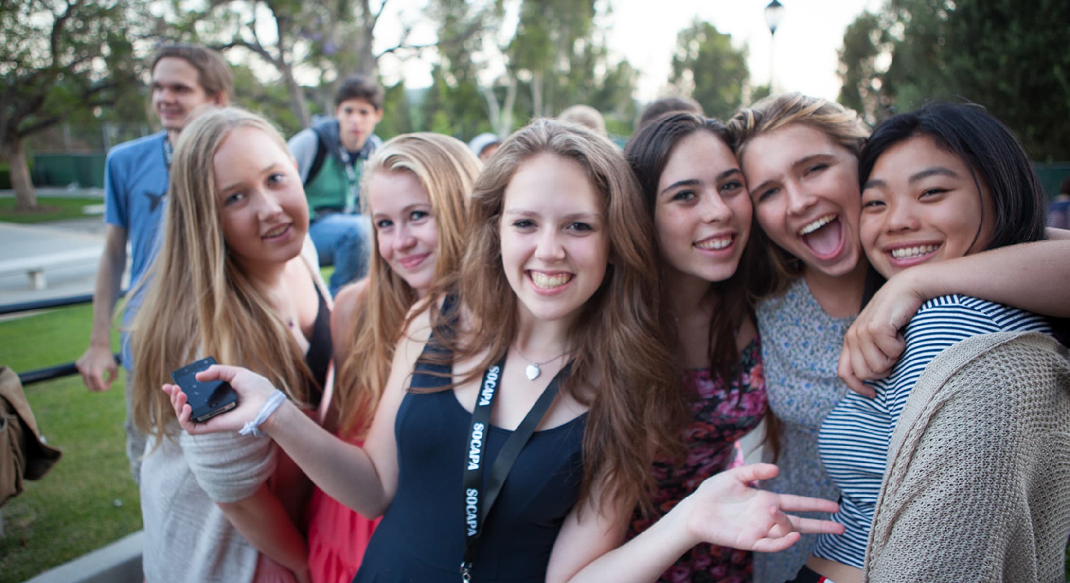 SOCAPA students smiling at summer camp