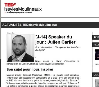 TEDx:industrialisation du marketing, humanisation du digital