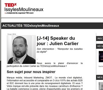 TEDx:industrialisation du marketing, humanisation du digital