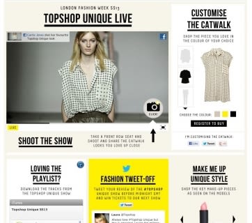 [Etude de cas] Le digital fashion show de Topshop.