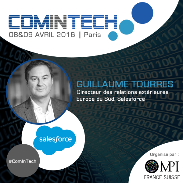 Guillaume Tourres, ‎Head of Communication France Southern Europe, interviendra à ComInTech