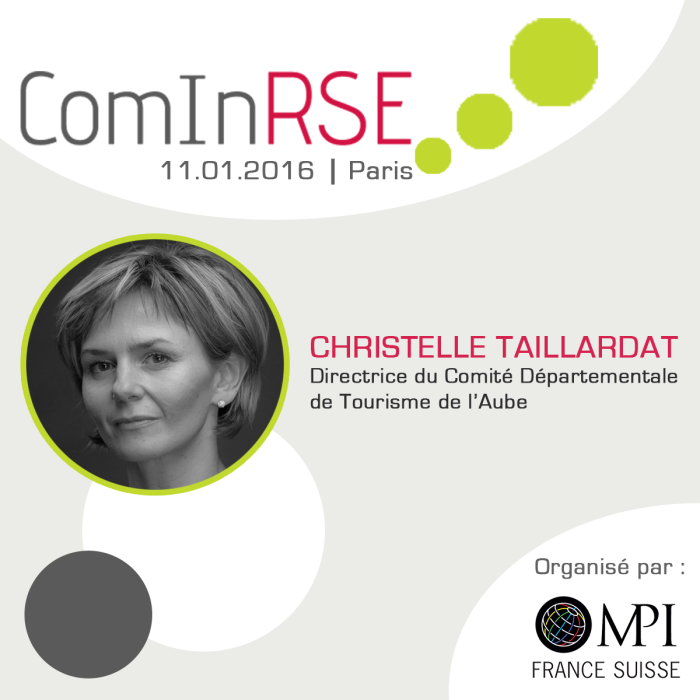 Rencontre avec Christelle Taillardat, Directrice du CDT de l'Aube et intervenante à ComInRSE