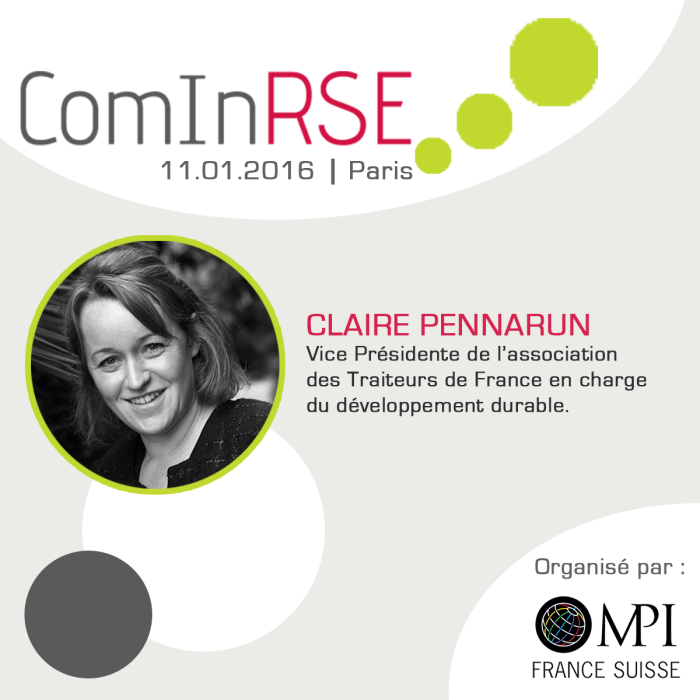 Efficacité de l’ISO 20121, Claire Pennarun, Vice Présidente des Traiteurs de France, témoigne