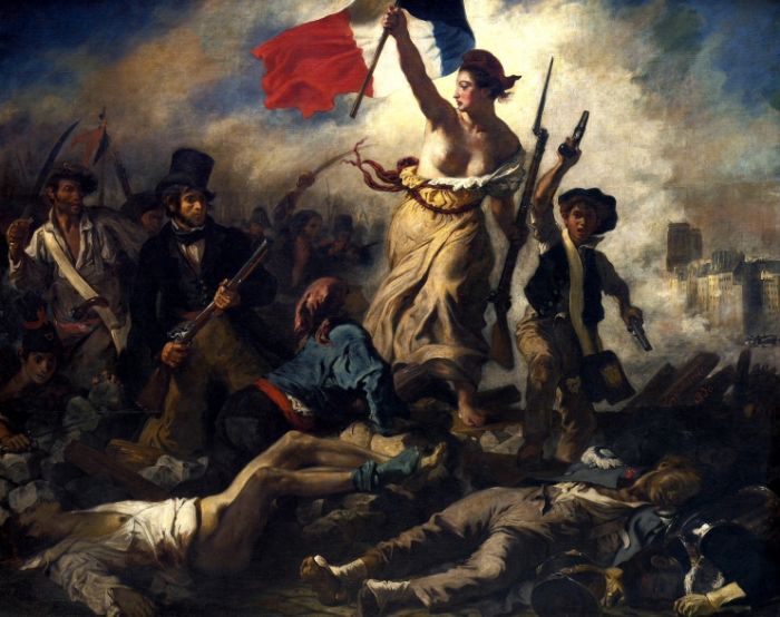Aujourd'hui, jour de grève, on revient sur la célèbre tabeau de Delacroix : La liberté guidant le peuple