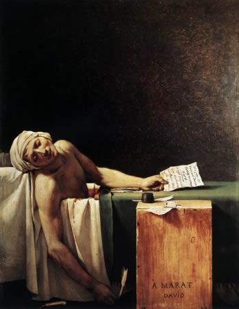 La mort de Marat, de Jacques-Louis David