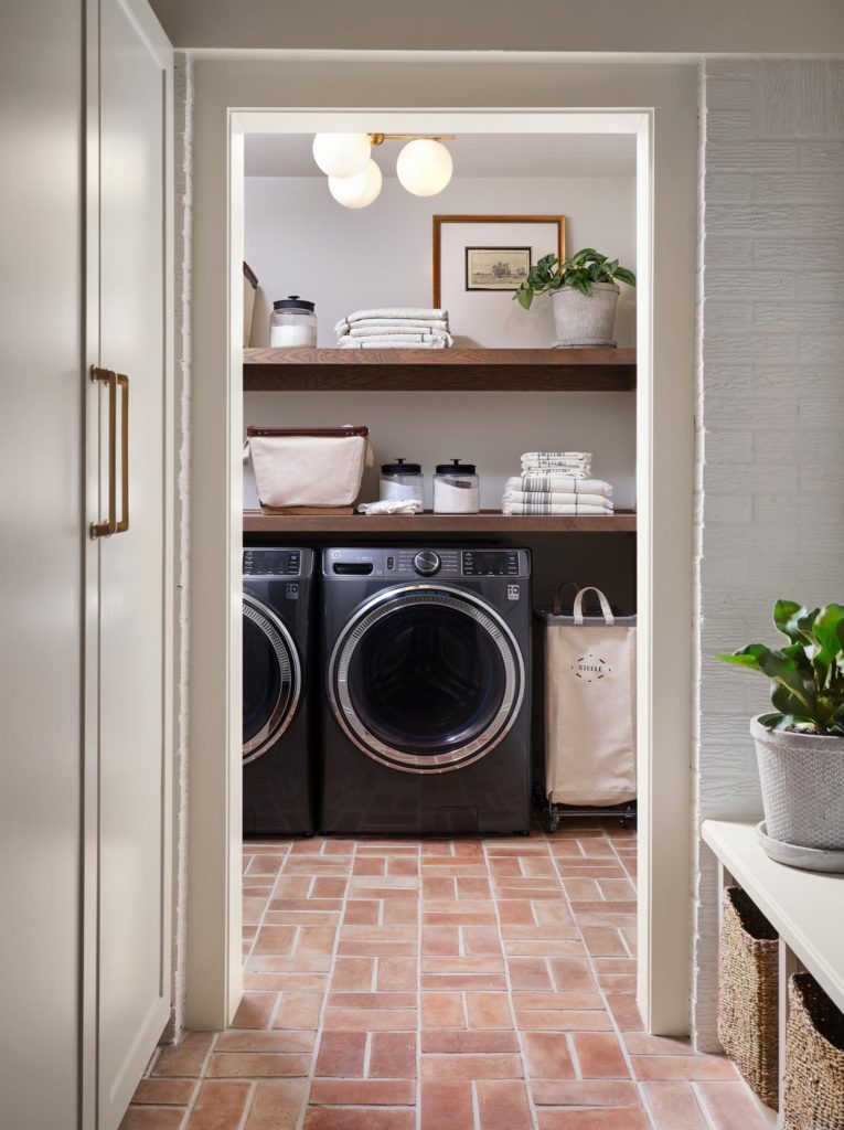 Magnolia Construction - Having storage in a laundry room is