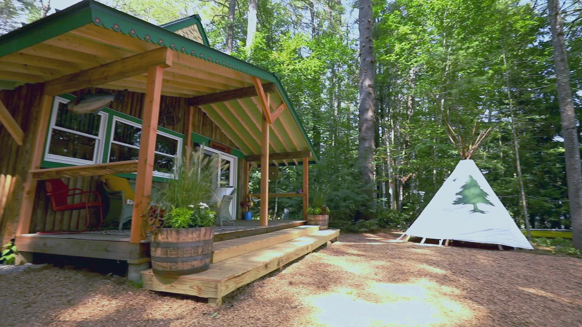 WOW! This custom portable outdoor - Maine Cabin Masters