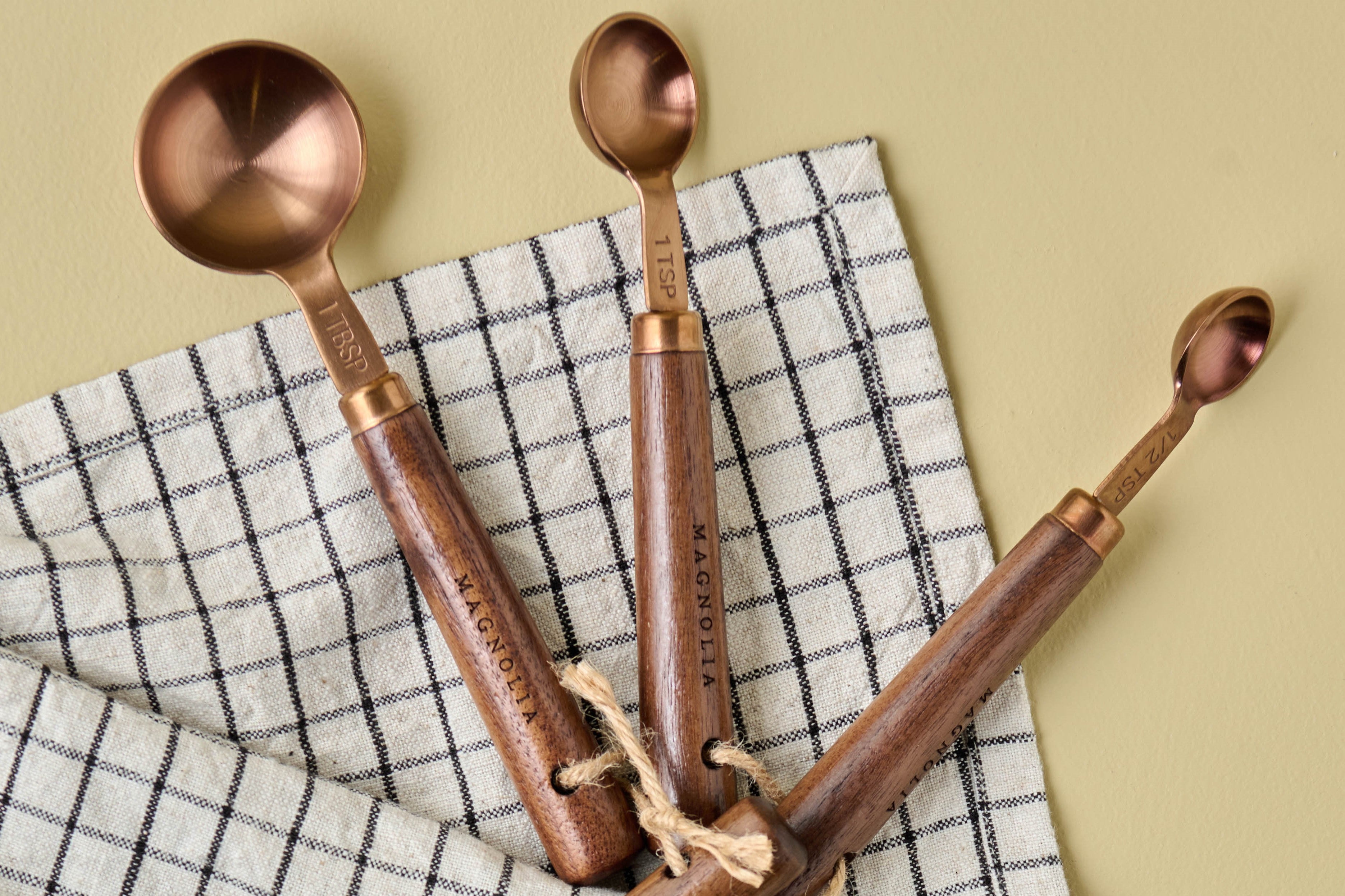 Walnut and Copper Measuring Spoons - Magnolia