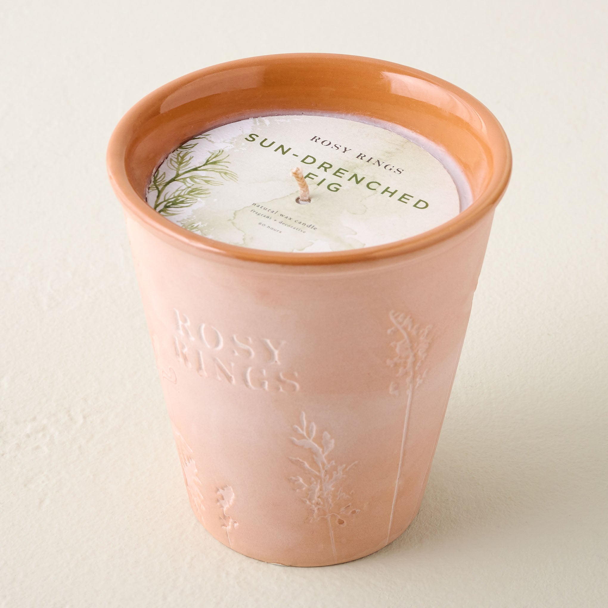 Sun-Drenched Fig Garden Pot Candle $38.00